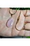 Pink Quartz Natural Stone Necklace - 4 - (Handmade Design Products) - 4