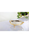 Stainless Steel Tray with Casted Edge Frame 30 cm Silver / Gold Detail - 5