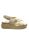 2409920Y Women's Genuine Leather Padded Sole Casual Sandals - 2
