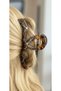 Women's Curved Infinity Model Hairpin with Gold Detail, Large Size 13 cm - 4