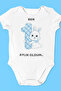 Organic 100% Cotton I'M a Month Old Printed Baby Bodysuit for Every Month, Body Jumpsuit 12 Pcs