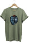 Mythological Bozkurt Göktürkçe Turkish Written and Bozkurt Designed Unisex 100% Cotton Basic T-Shirt