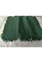 Handmade Plastic Sequin Writing, Yemeni Cheesecloth, Scarf, 4 Edges Embroidered - 4