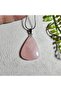Pink Quartz Natural Stone Necklace - 5 - (Handmade Design Products) - 4