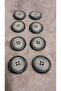 Ǝe Polyester Button 38 Size 24 mm 8 Pieces - 5