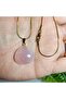 Pink Quartz Natural Stone Necklace - 6 - (Handmade Design Products) - 4