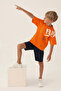 طقم برمود للأولاد - برتقالي - 3