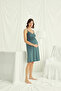 Women'S, Viscose, Green, Knee Length, Lace, Maternity Nightgown Set - 4