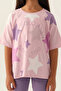 US Polo Assn Licensed Starry Powder Pink Girl's Bermuda Suit - 5