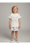 Girl's Cotton Floral Embroidered T-Shirt - 4