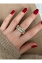 Limited Edition - 2 Row Stone Bottom Adjustable Women's Ring