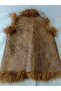 Genuine Lambskin and Post-Shearling Lamb Fur Mink Children's Vest - 3
