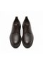 Brown Leather Loafer with Back Clasp - 7