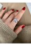 Limited Edition - Women's Ring with Large Oval Stone and Bottom Adjustment - 3