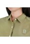 Women’s Slim Fit Cotton Oxford Shirt | Acute Collar with Embroidery - 3