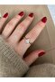 Limited Edition - Women's Ring with Large Drop Stone and Bottom Adjustment - 3