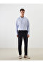 Regular Fit Long Sleeve Plaid Poplin Men's Shirt - 2