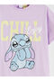 Stitch Printed Zero Roba Collar Girl's T-Shirt from Uzg Store for Style Enthusiasts - 3