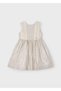 Ruffle Detailed Girl's Linen Dress_Mnvs3910 - 2