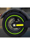 Foldable Electric Commuter Scooter - Black/Green - Disc Brake - LED Display & Safety Lights - 3