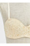 Esvab • Modern & Distinctive Underwire Unpadded Lace Strapless Bra - 3