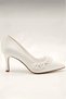 Women's 7 cm Ecru Pearl Bridal Shoes (Perfect Fit) - 5
