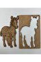 10 Pieces Zebra Wooden Painting School Event Activity Art 15 cm - 2