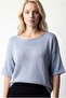 Oversize Back Detailed Short Sleeve Knitwear Blouse Ss26Bz0011 - 3