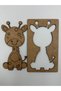 10 Pieces Giraffe Wooden Painting School Event Activity Art 15 cm - 2