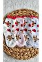 Firfirli Bear Heart 7-8 Years Old 4-Pack Children's Socks - 4