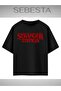 Stranger Things Printed Premium Oversize T-Shirt