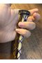 Snap Fastener Triple Rasta Buckle Cream Navy Blue Brown |   Bohemian Hair Accessory Easy to Wear - 3