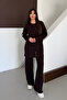Metal Snap Detailed Asymmetrical Cut Oversize Modal Hijab Suit 3174 - 6