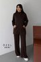 Zipper Detailed Hooded Oversize Modal Hijab Set 3173 - Special Series