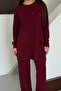 Metal Snap Detailed Asymmetrical Cut Oversize Modal Hijab Suit 3174 - 6