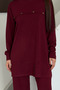 Metal Snap Detailed Asymmetrical Cut Oversize Modal Hijab Suit 3174 - 2