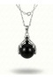 Dragon Claw Design Sphere Natural Stone Necklace - Stylish Steel Chain Gift