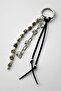 Natural Stone and Chain Detailed Charm and Keychain - 4