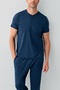 Men's Cotton Short Sleeve Button Collar Bermuda/Long Boxed 3-Piece Pajama Set - 3