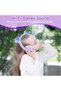 Children's school headphones with microphone, suitable for children, teenagers, and adults. Cat ear headphones suitable for girls and women (purple). - 2