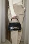 Women's Black Mini Hand and Shoulder Bag - with Gold Accessories - Stylish and Suitable for Daily Use