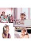 Kids' Bluetooth wireless over-ear cat ear headphones with microphone, suitable for children, teenagers, and adults (pink) - 5