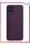 Deep Purple Liquid Inside Velvet Matte Silicone Case for Oppo A54