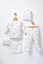 Baby Girl Cotton 100% Organic Newborn 5-Piece Hospital Discharge Set