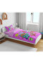 Cute Cat and Dog Patterned 3D Digital Printed Single Girl's Duvet Cover Set Sleeping Set - 3