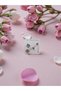 Silver Color Zircon Stone Detailed 316L Steel Tarnish-Resistant Clover Earring Set