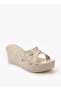 Women Wedge Heel Cross Strap Sandals - 2