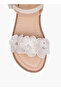 Girls Floral Applique Strap Sandals - 3
