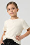 Girl's Heart Embroidered Short Sleeve Camisole Bodysuit - 2