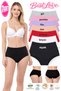 Women's Panties, Women's High Waist Bato Panties Pack of 7 Multicolor